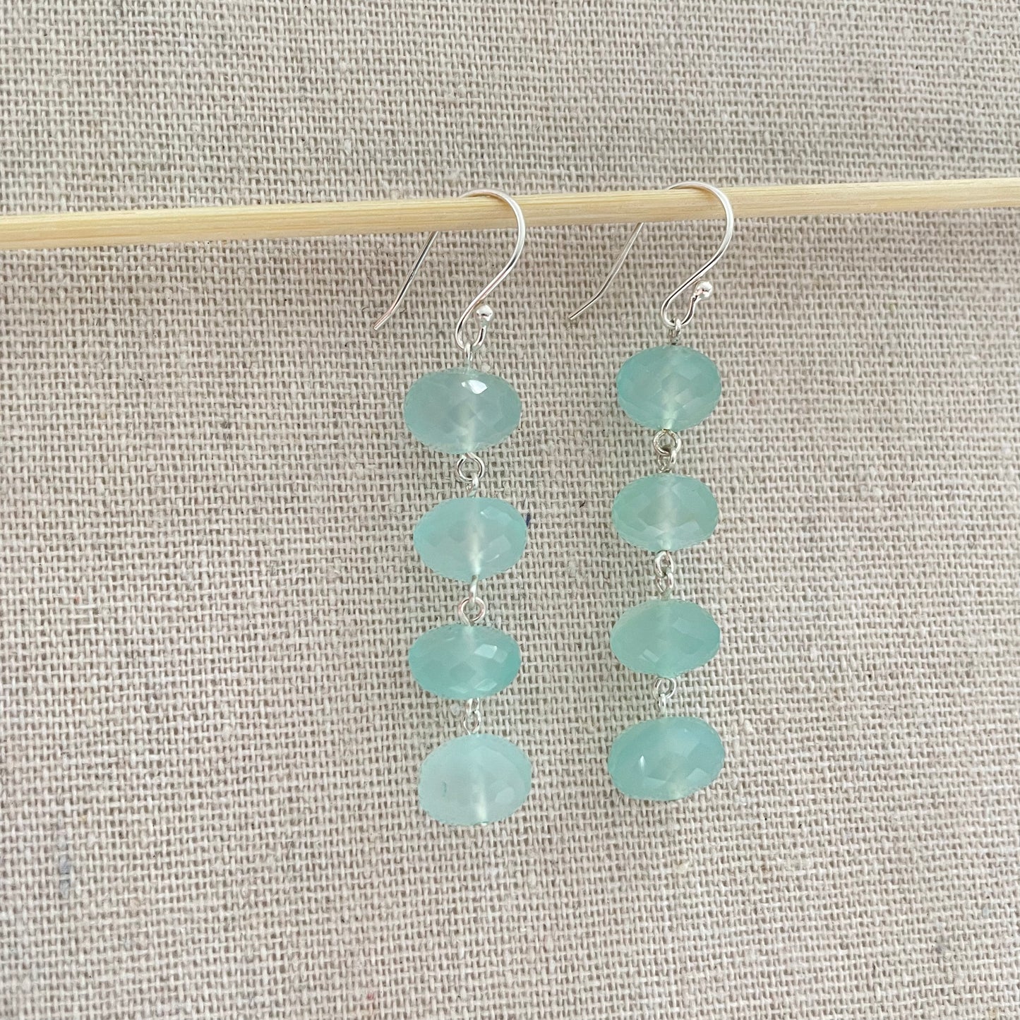 Chalcedony Rondell Earrings