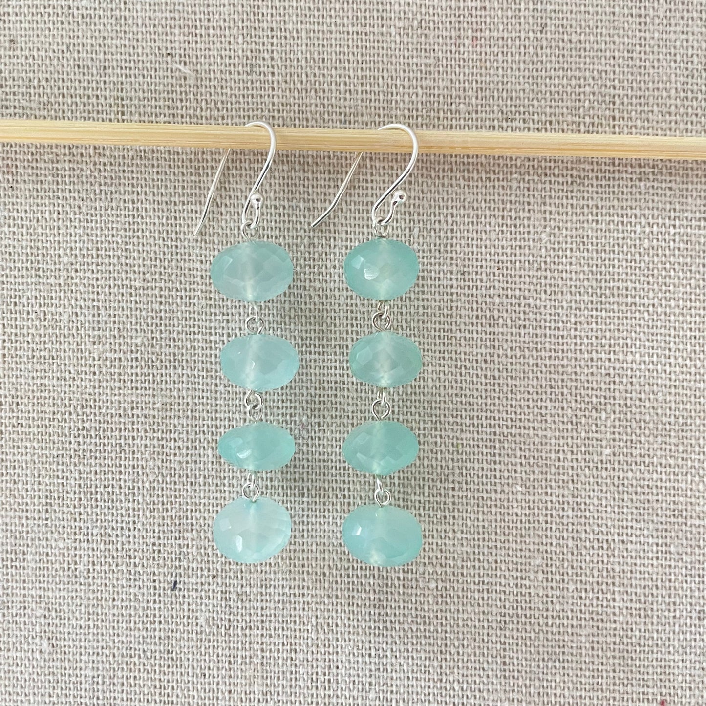 Chalcedony Rondell Earrings