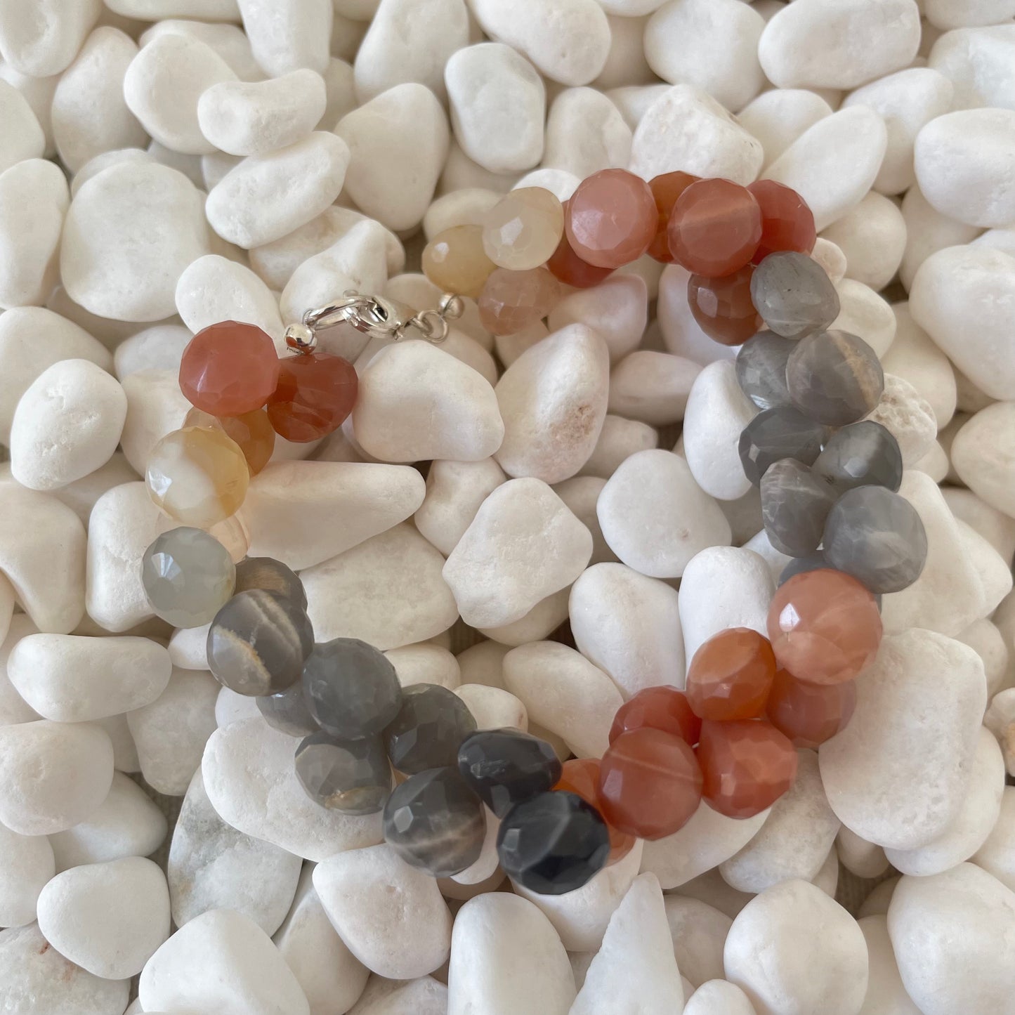 Moonstone Graduated Briolette Bracelet