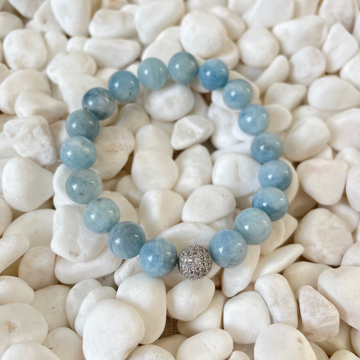 Aquamarine Pave Bracelet