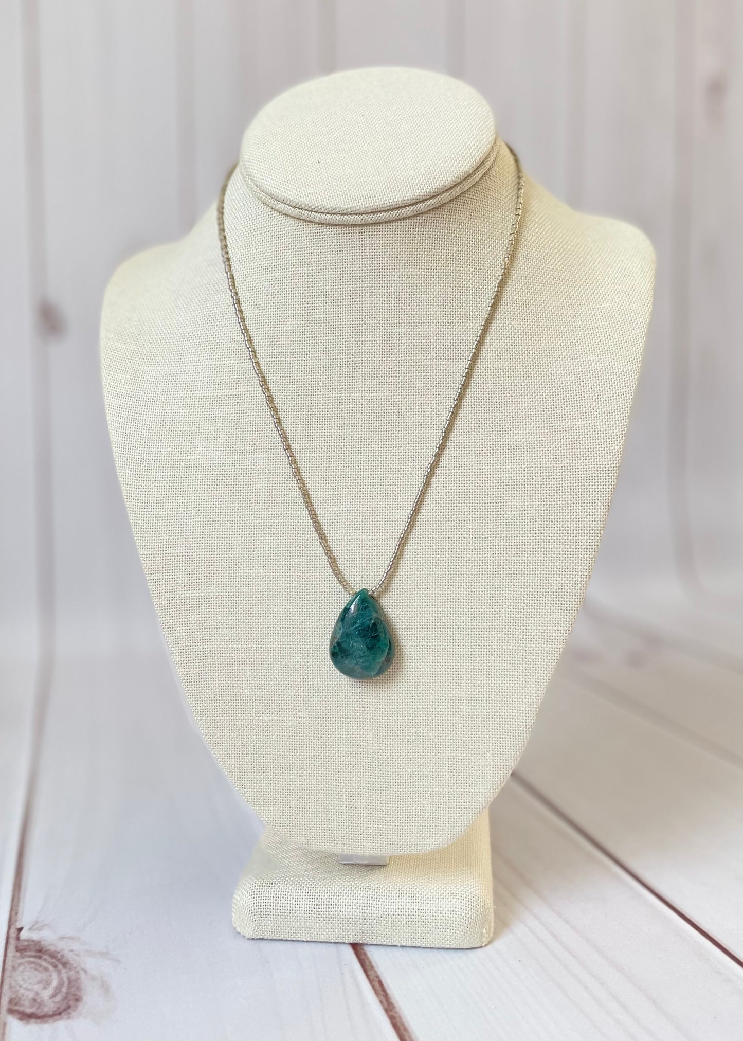 Apatite Silver Necklace