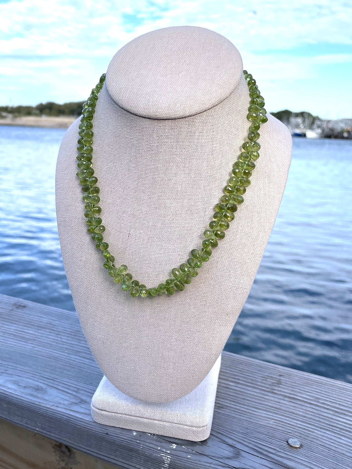 Peridot Droplet Necklace