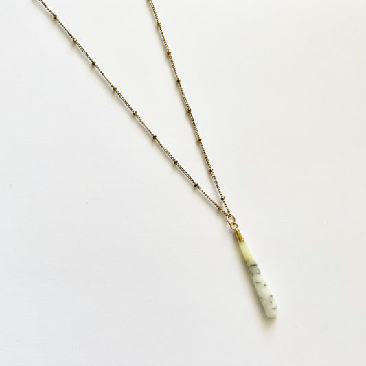 Lemon Chrysoprase Necklace