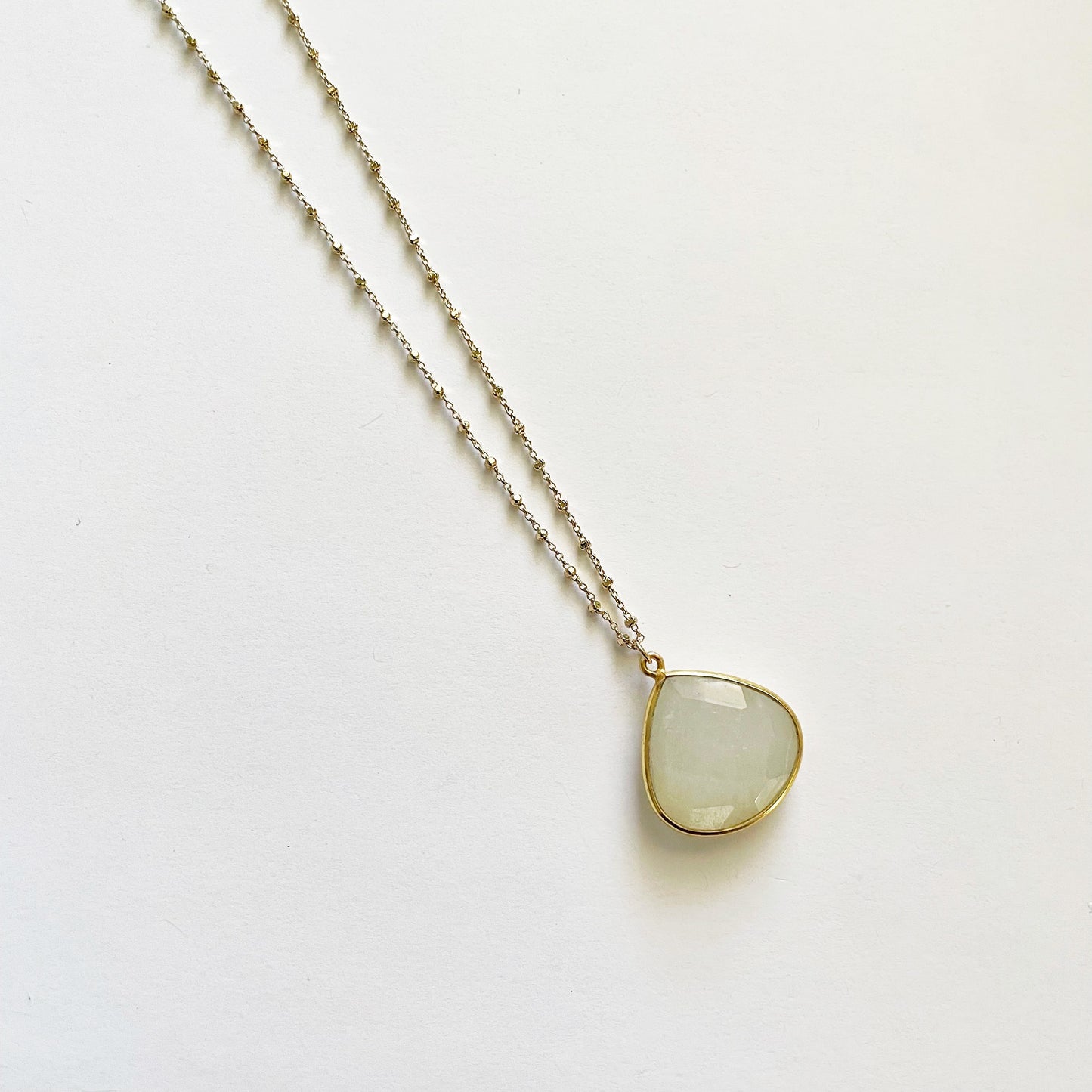 White Moonstone Necklace