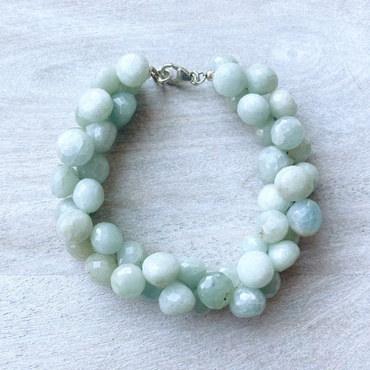 Aquamarine Large Briolette Bracelet