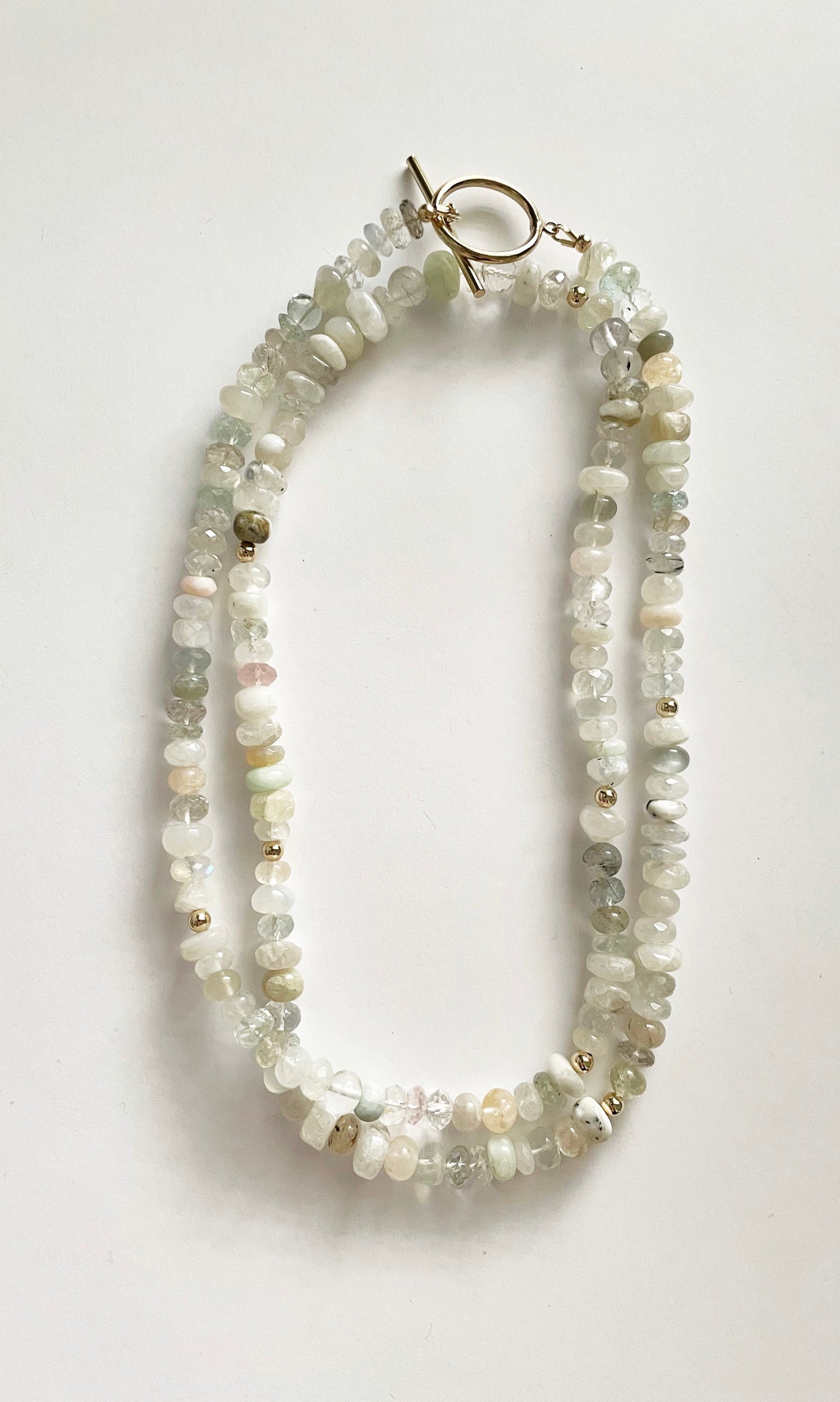 Mixed Neutral Gemstone Necklace