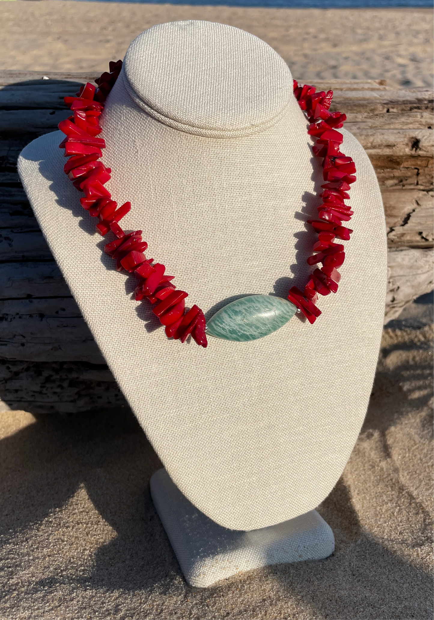 Red Coral and Amazonite