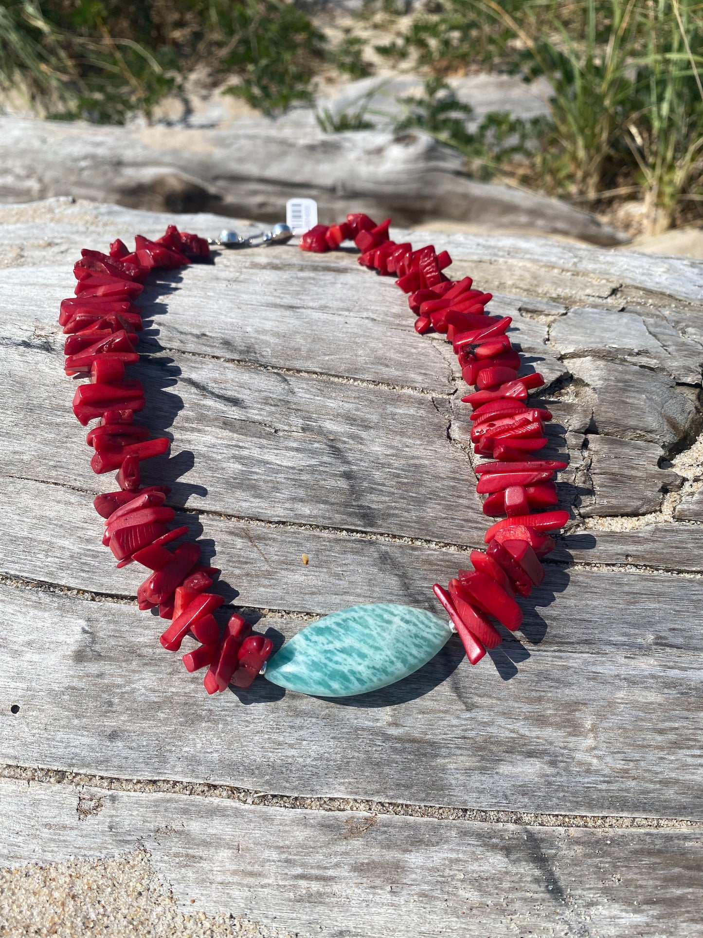 Red Coral and Amazonite