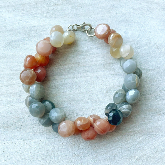 Moonstone Graduated Briolette Bracelet