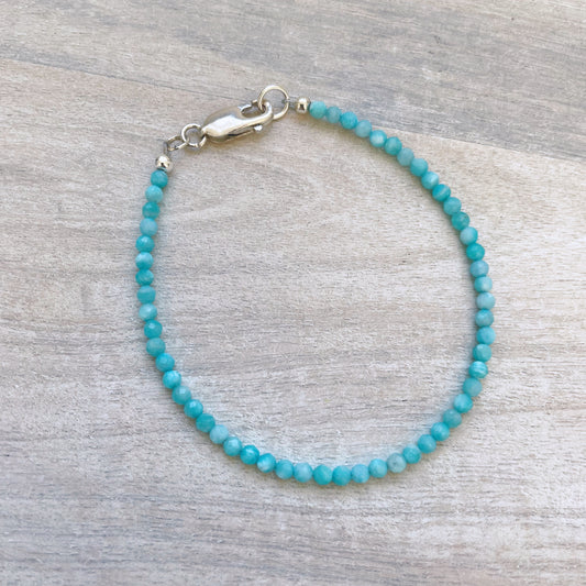 Simple Amazonite Bracelet 7.5”