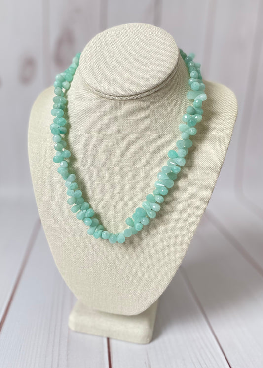 Amazonite Droplet Necklace