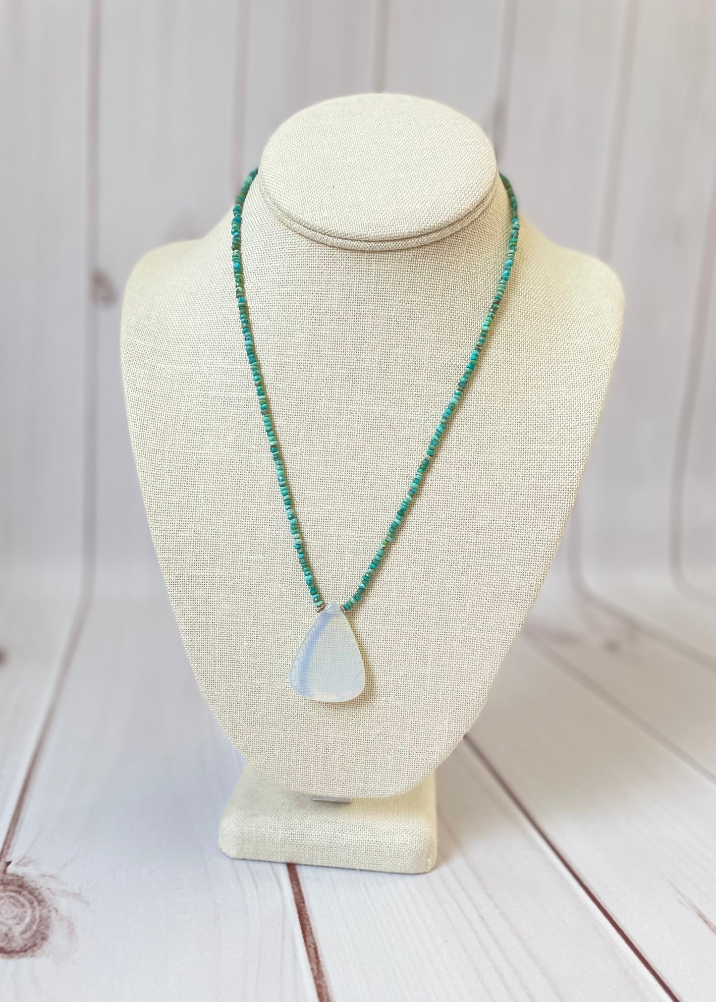 Turquoise and Opalite Necklace