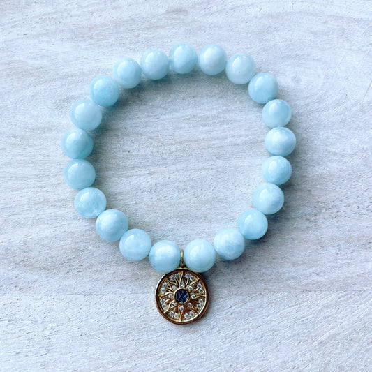 Aquamarine Sun Bracelet