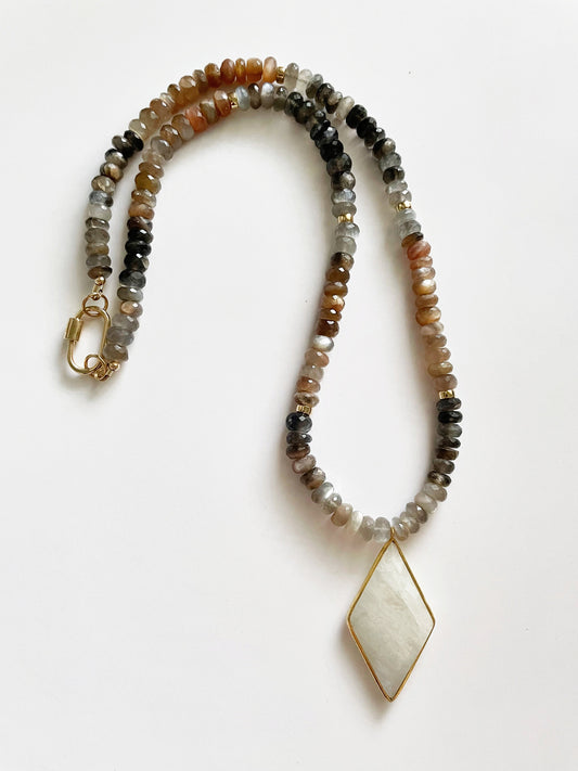 Moonstone Kite Necklace