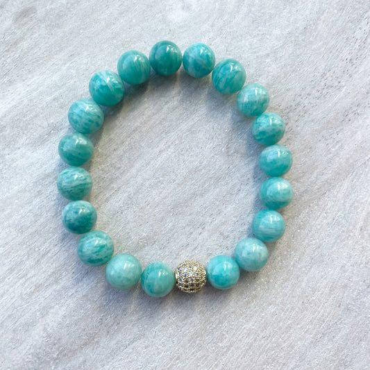 Amazonite Pave Bracelet