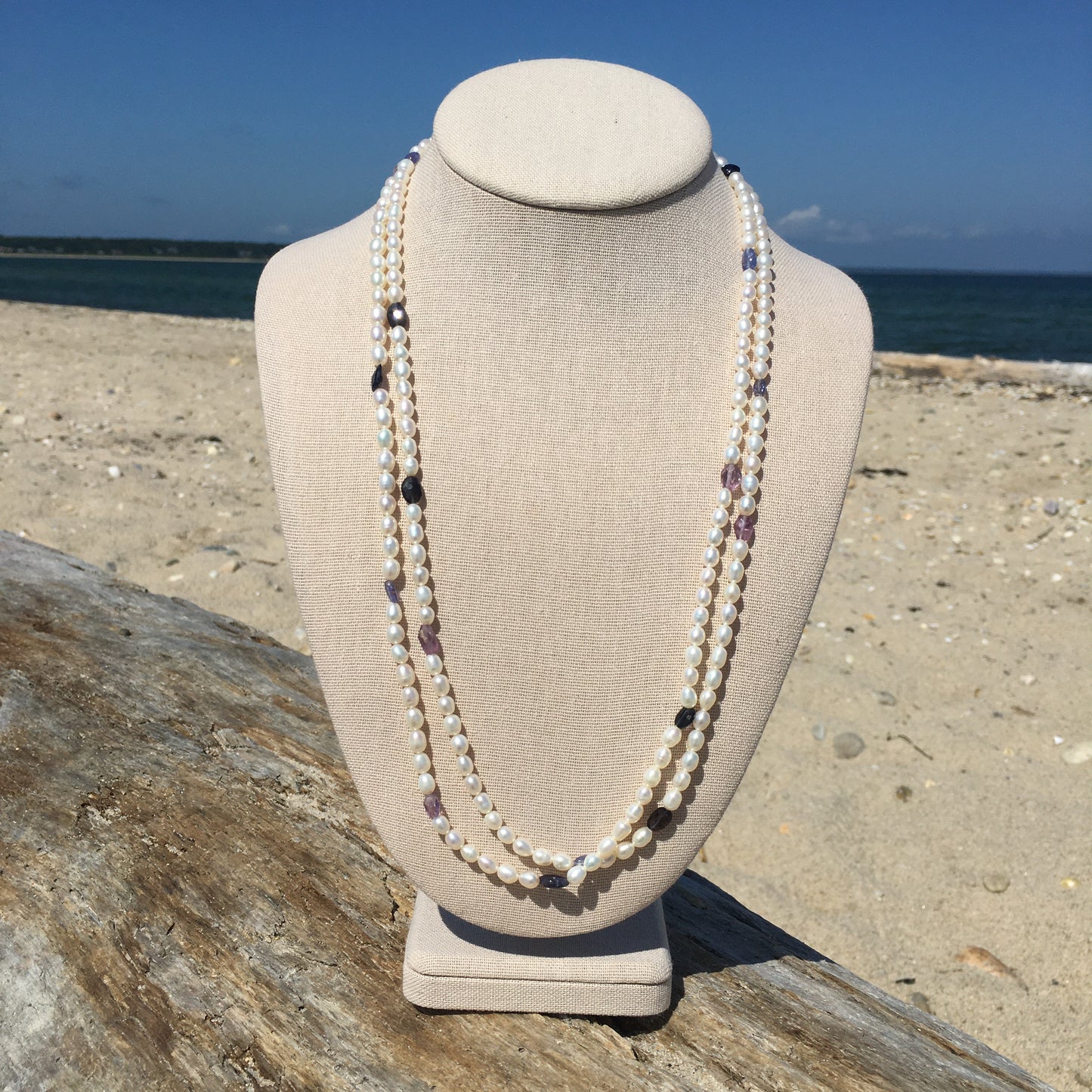 Multi Gemstone and Pearl Necklace