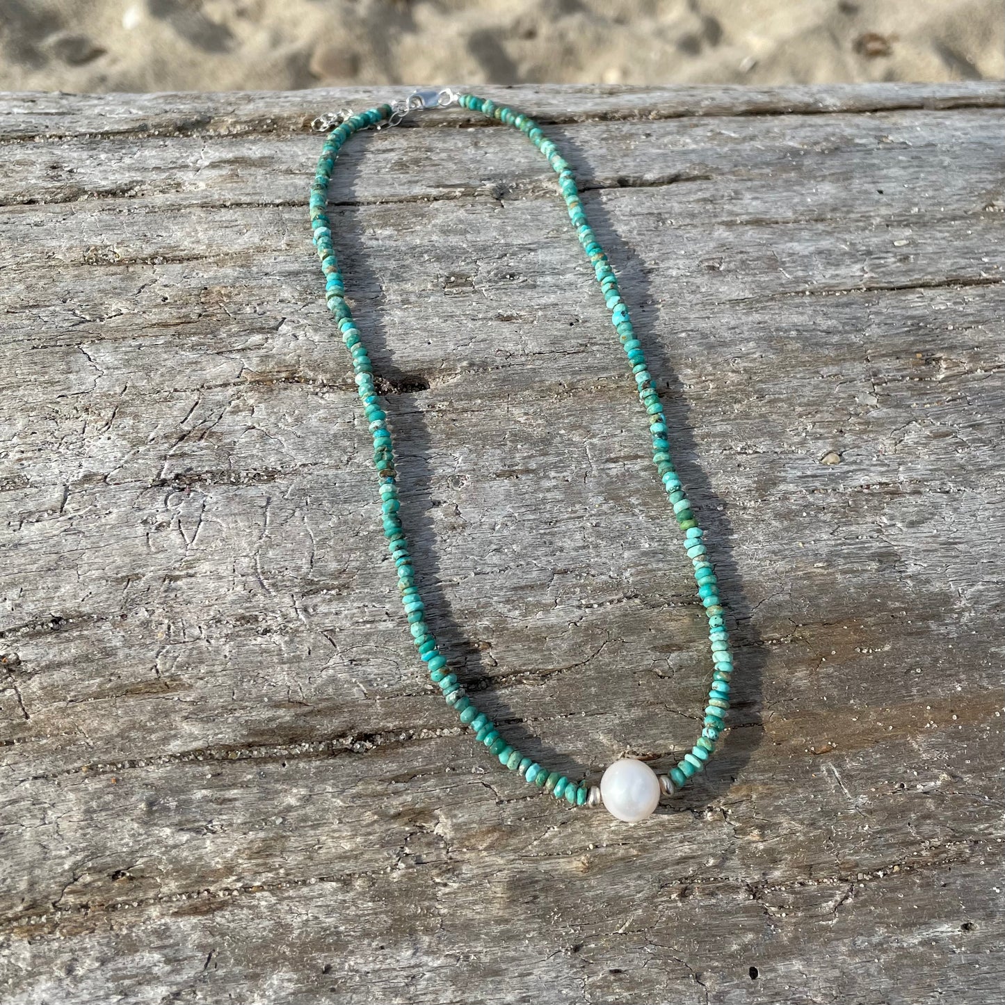 Turquoise And Pearl Necklace